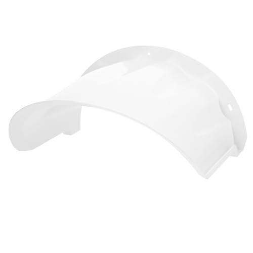 Evite imágenes borrosas con esta cubierta sol protección parasol para cámaras de plástico blanco