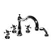 Newport Brass 3-1767/10 Satin Bronze (PVD) Victoria Triple Handle Roman Tub Faucet with Handshower and Metal Cross Handles