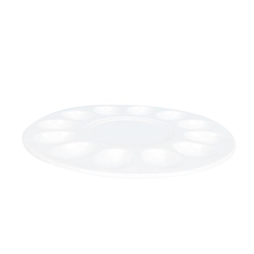 SMASOLO Bandeja para Huevos Rellenos Occidental Soporte de Almacenamiento Duradero Plato Organizador para Cocina y Nevera Protección Segura para Huevos