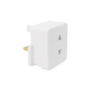 UK Electric Shaver Toothbrush Adaptor Plug – 2 Pin Plug To 3 Pin Plug Socket Converter Plug – Heavy Duty Razor Shaver…
