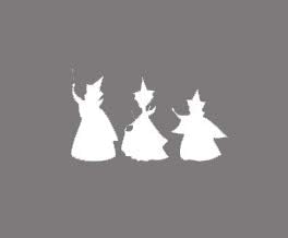 Sleeping Beauty Fairy Godmothers Decal Vinyl Sticker|Cars Trucks Laptop| White |5 x 3 in|CCI491