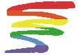 Rainbow Squiggle Static Cling