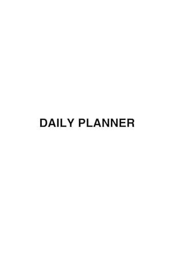 Minimalist Daily Planner ? 30 Days of Focus: A clean and simple organizer for daily priorities, schedule, and notes