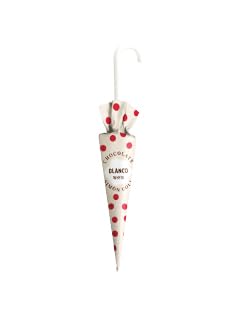 Parapluies au Chocolat Blanc - Petites Ombrelles Crémeuses pour Fêtes et Anniversaires - Présentoir de 32 x 10g