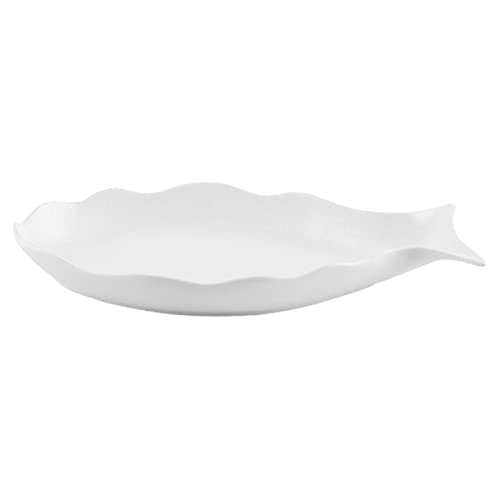 Holibanna Assiette à Poisson Céramique Plat à Nourriture Exquis Assiette De Service Pour Cuisine Pour Restaurant Pour Aliments