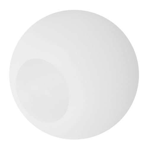 HONITANO Kugelglas Lampenschirm Ersatz Rund Milchglas Design Eleganter Lampenschirm für Pendelleuchten Tischlampen und Fluter Einfache Installation Sorgt für Diffuses Licht und Gemütliche
