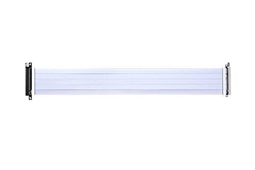 Câble riser PCIE 4.0 Lian Li blanc 60cm pour sublimer le design de votre setup gaming