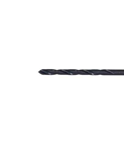 Image of Century Drill & Tool 24105 Pro Grade Black Oxide Drill Bit, 5 /64 inch, Pro | Straight shank, 2 inch overall length, 135 point, cuts steel, wood & plastic, 135 split point