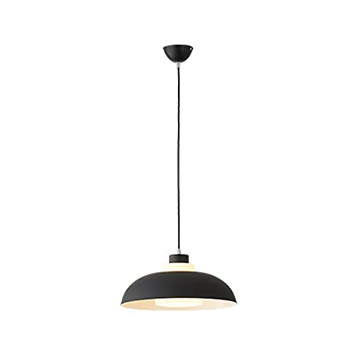 Lustre chandelier industriel noir douille E27 pour suspension de plafond