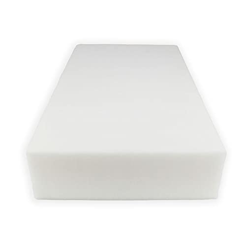 Acomoda Textil - Plancha de Espuma a Medida 23kg/m³. Pieza de Espuma de Alta Densidad y Firmeza para Tapizar, Sofás, Sillas, Sillones, Colchones, Manualidades. (100x200x4)