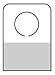 Round Hole Hang Tab with Adhesive 100/pack. (.875 X 1.218