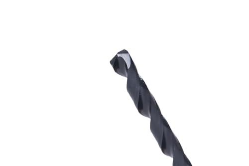 Image of Century Drill & Tool 24114 Pro Grade Black Oxide Drill Bit, 7 /32 inch, Pro | Straight shank, 3-3 /4 inch overall length, 135 point, cuts steel, wood & plastic, 135 split point