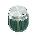 JAMECO VALUEPRO45KN031-R Round Aluminum Shaft Knob with Set Screw, 1/4" x 0.61" x 0.65" Size (Pack of 2)