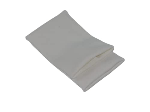 Image of TinaKim Ribbing Knit Fabric, Fir Waistbands Collar Cuffs Sewing Material (Tubular Milk White, 16x4in)