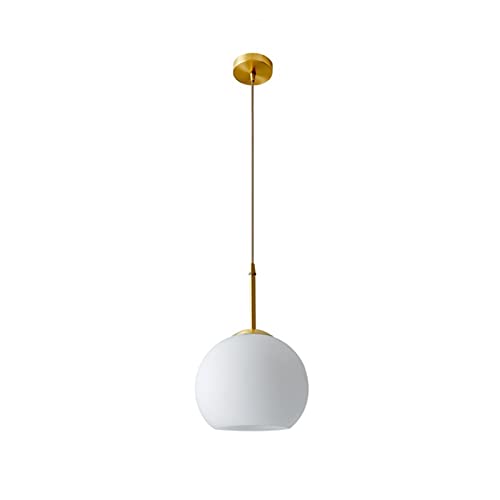 Lustre moderne en verre laiteux pour sublimer la décoration de la chambre à coucher