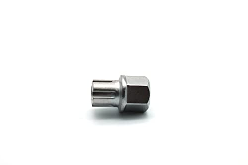 Image of TEMO 51 /6Pt Wheel Lock Lugnut Anti-Theft Lug Nut Screw Removal Key Socket S3057 for Vw Audi