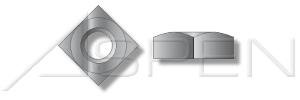 (300pcs) 1/2-13 Square Nuts Regular Steel, Galvanized
