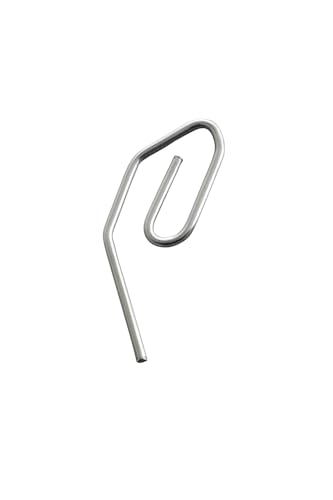 Ganchos Cortinas metalicos para Cortinas en riel | para visillos, Cortinas, Cortinas de Ducha, caravanas, Panel japonés | Ganchillos Pesados Tipo garfio | Pack de 25 uds