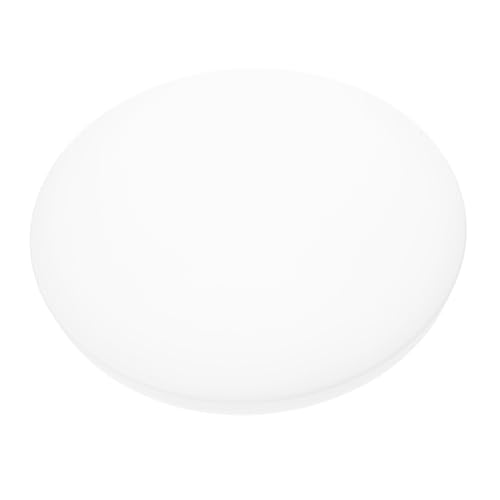 TOYANDONA Lámpara de Techo Redonda con Difusor de Plástico Tulipa Ventilador Techo Cubierta para Luz LED Reemplazo para Cocina Pasillo y Balcón Montaje Empotrado Base Estable y Fácil