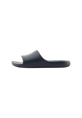 Armani Exchange Herren Icon Slide Sandale, Marineblau und gebrochenes Weiß, 46 EU