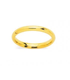 Alliance Mariage Or Jaune 750 Sam bague de mariage confortable taille 72