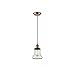 Innovations 201CBP-ACBK-G192 One Light Mini Pendant from Franklin Restoration Collection