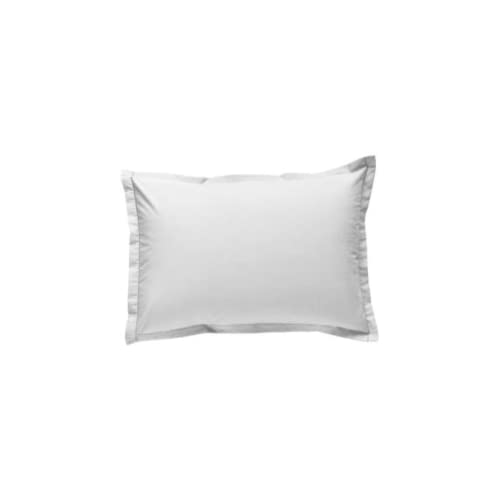 Future Home Taie d'oreiller Unie Coton 57 Fils Blanc éclatant 50x70cm Cover