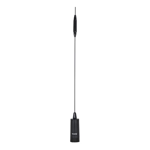 Tram-Browning BR-180-B Amateur Dual Band NMO Antenna 2.4dBd 144MHz–148MHz/5.5dBd 430MHz–450MHz, Black