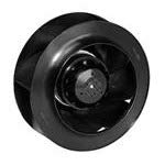EBM-PAPST R4E225-AI01-10 Blowers AC Bkwd Cuvd Motrzd Impeller Centrifugal RD225 mm 310CFM 230VAC 45W 62dBA BB, 2 Wire Leads, PA, Nylon Blade