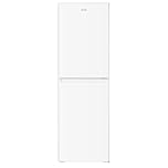 HYE Freestanding Fridge Freezer 50/50 Split – Tall 248L White, 138L Fridge & 110L Freezer, 173cm Height, 55cm Width, Low Noise 40dB, Glass Shelves – Slim & Spacious Design - RF01FF248W01