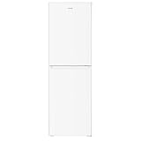 HYE Freestanding Fridge Freezer 50/50 Split – Tall 248L White, 138L Fridge & 110L Freezer, 173cm Height, 55cm Width, Low Noise 40dB, Glass Shelves – Slim & Spacious Design - RF01FF248W01