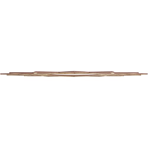 Image of Ekena Millwork 38 inchOD x 14 5 /8 inchID x 3 /8 inchT Eleanor Wood Fretwork Pierced Ceiling Medallion, Hickory