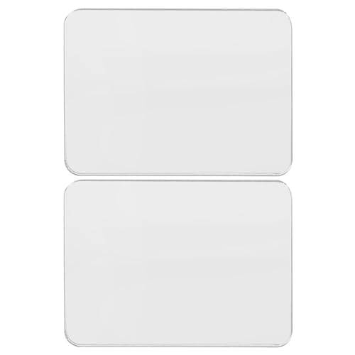 OSALADI Mirror Decal for Smartphone, 2pcs Stick-on Make up Mirror, Sticker on Phone Case Back, Mirror Phone Charm for Mobile Phone Case