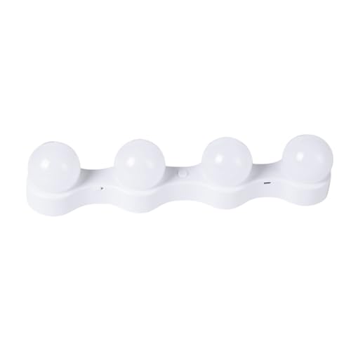 SHINEOFI Espejo Tocador Luz LED Portátil con Bombillas Instalación sin Herramientas con Ventosa Iluminación Blanca Monocromática para Maquillaje Casa y Viaje
