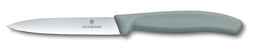 Victorinox Swiss Classic, Tomaten- und Gemüsemesser Set, 4teilig, Scharfe Klinge, 8 und 10 cm, Wellenschliff, Rostfreier Stahl, Pink und Grün