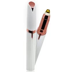 Gundiah Battery Operated Painless Electric Eyebrow Trimmer & Shaper, Facial, Nose, Forehead, Upper head and Upper Lips Hair Remover Kit Epilator with Cleaning Brush for Men Girls Women Threading