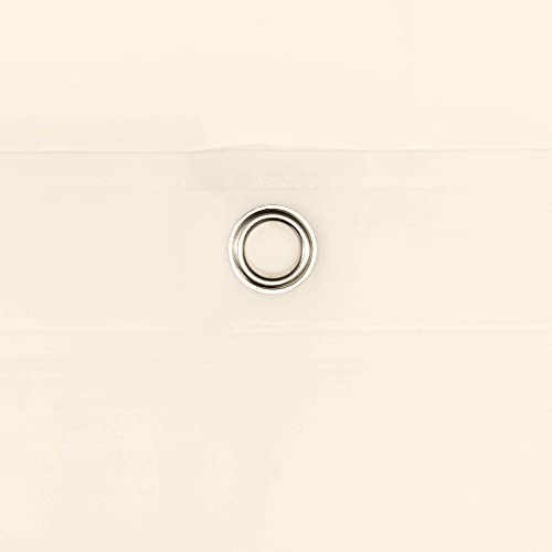 Barossa Design Extra Long Beige Shower Curtain Liner with 3 Magnets - 72" x 84" XL, Waterproof PEVA Lightweight Shower Liner for Bathroom, PVC Free, Metal Grommets - Beige, 72x84