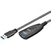 Produktbild MicroConnect USB3.0AAF5A USB-Kabel (5 m, USB A, USB A, 3.0 (3.1 Gen 1), männlich/weiblich, Schwarz