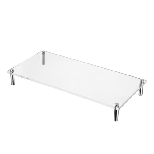 Support écran ordinateur transparent | Rehausseur de bureau table ergonomique - 2