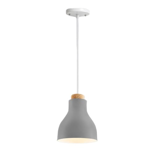 Lámpara colgante de una cabeza con diseño nórdico industrial para techo de restaurante