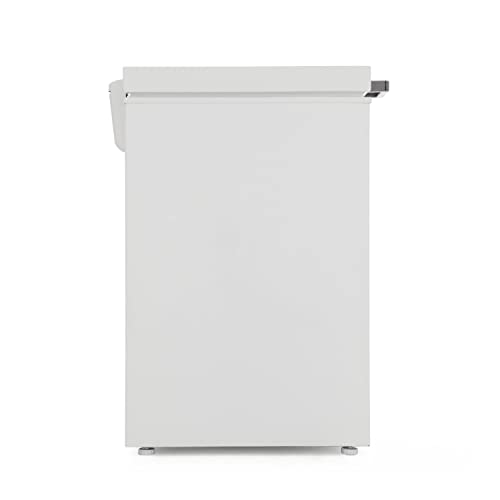 Hoover-HMCH152EL-Freestanding-Chest-Freezer-142L-Total-Capacity-Static-Wheeled-White