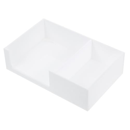 Ciieeo Tea Tissue Box Acrylic Tea Bag Storage Sugar Compartment Sleek Counter Top Organizer