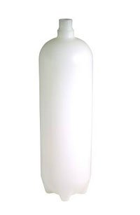 8164 PT8164- Bottle Water HDPE with Cap & Pick-Up Tube White 4x13-7/8