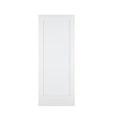 Image of JUBEST 32 inchx80 inch 1-Panel Shaker Style White Primed Hollow Core Interior Molded Door Slab, NOT Pre-drilled and NOT Included Hardware, Pre-Assembled Interior Door for Pantry, Laundry, Closet