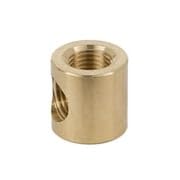 Image of B&P Lamp 3-Way Brass Arm Back, All Holes Tapped 1 /4IP, 7 /8 Inch Height by 7 /8 Inch Diameter, Unfinished
