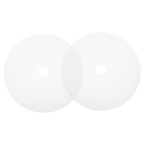 VINTORKY 2pcs Non Stick Round Silicone Dehydrator Sheets for Food Dryer with Center Reusable Mats for Drying Fruits and Jerky Silicone