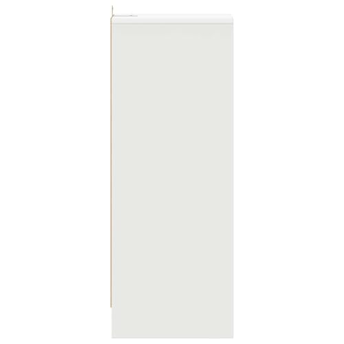 Armoire à chaussures blanc 6 compartiments modulables avec fixation murale bois - 4