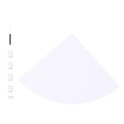 Estante triangular compacto de pared Angoily para organización de espacios pequeños 2