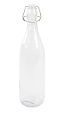 Botella de agua Botella de pinza metálica 1 litro Botella de agua de vidrio Botella de agua