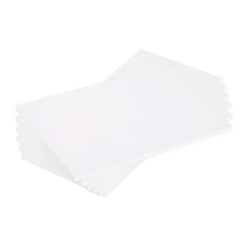 MECCANIXITY ABS Plastic Sheet 7 Inch x 4 Inch x 0.24 Inch ABS Styrene Sheets for Building Model DIY Crafts Panel White 6 Pcs